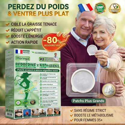 𝑩𝒐𝒖𝒕𝒊𝒒𝒖𝒆 𝒐𝒇𝒇𝒊𝒄𝒊𝒆𝒍𝒍𝒆 | 🔥 Plus que 10 boîtes ! 30 % de réduction ! Le patch GLORENDA® Moringa · Berberine × NAD+ 10-en-1, testé et sûr, soutient le poids, la glycémie, la digestion et l’énergie avec 4 à 6 patchs pour des résultats durables !